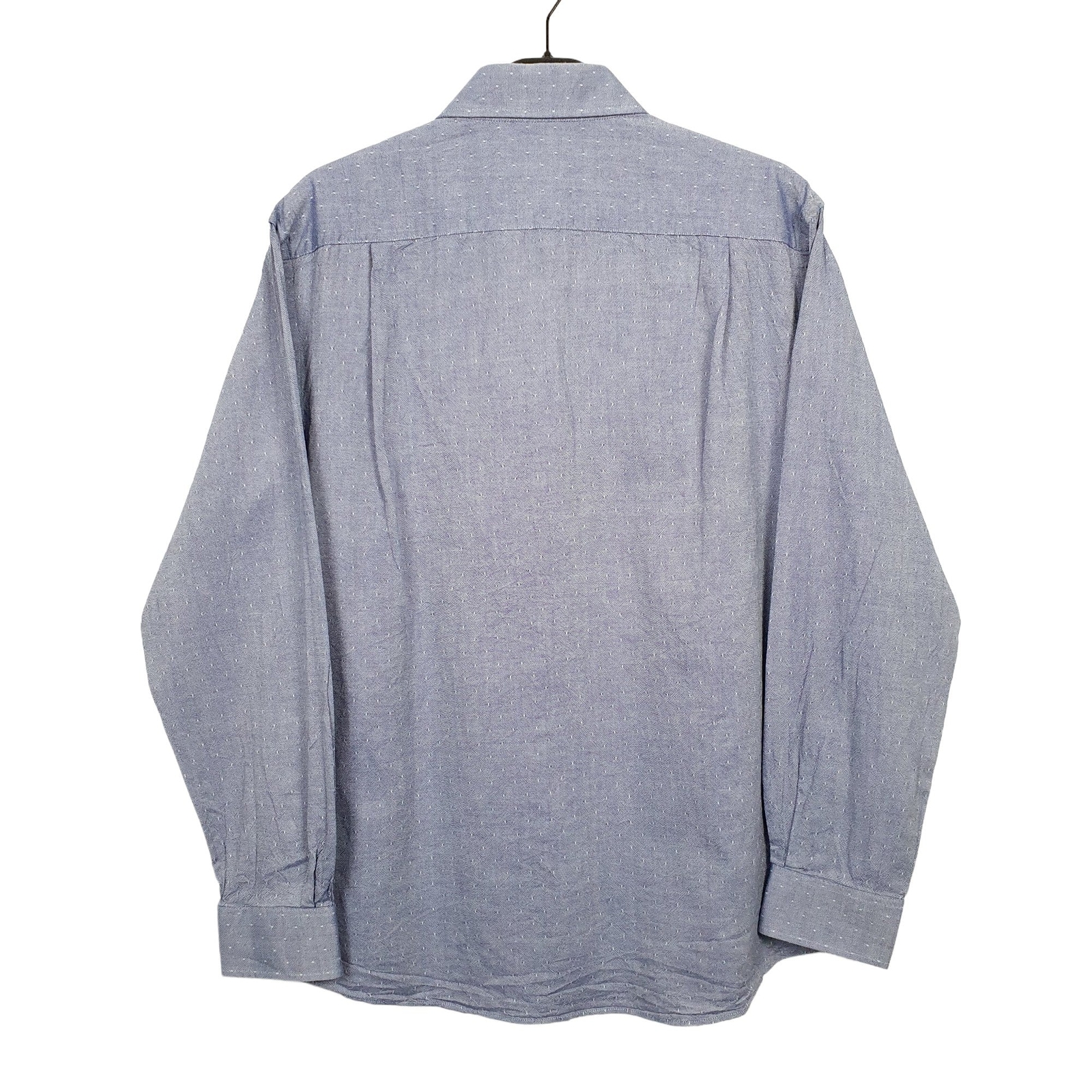 TOMMY HILFIGER Blue Shirt Long Sleeve Casual Mens S image 3