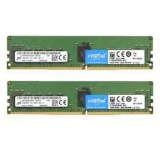 Crucial 32GB (2X16GB) DDR4 2933MHz ECC Registered RDIMM Memory Ram CT16G4RFD8293