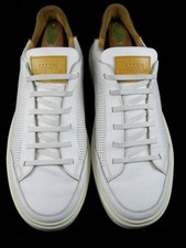 Allen Edmonds "OLIVER" Men's Slip-On Stretch Lace Sneakers 10 D White 727N