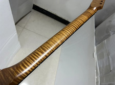 AAAA 22 Frets Rosewood Fretboard Roasted Flame Maple Electric guitar Neck parts