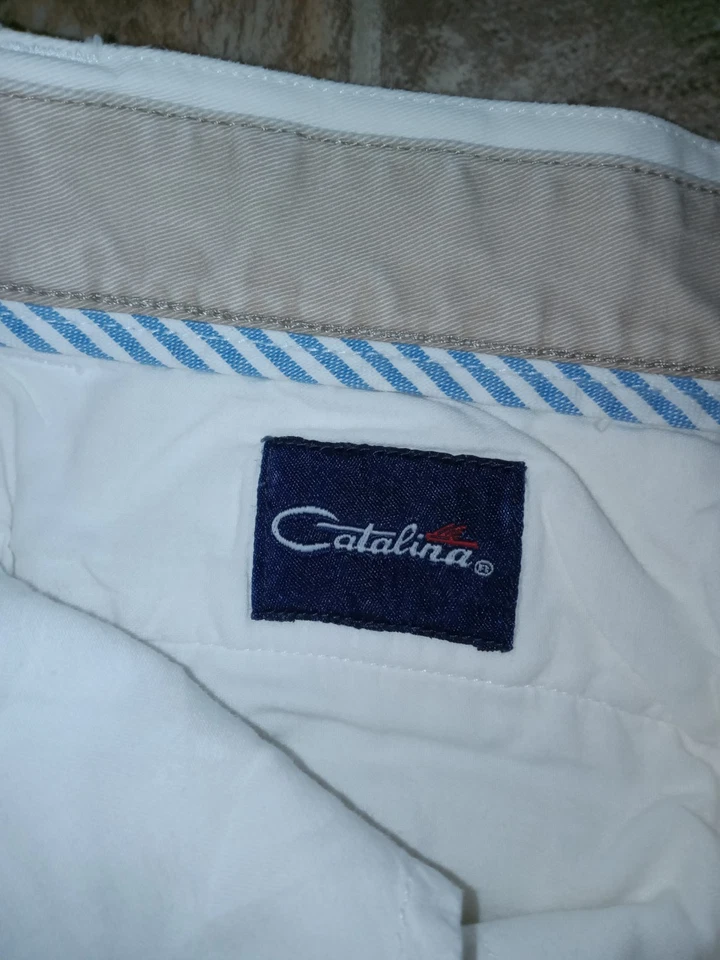 Men's White Catalina Navigator Shorts, 36 Waist - Image 3 of 4