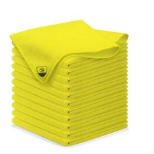 Texonix Mikrofasertücher 12er Set  Fusselfrei, Streifenfrei, Extrem Saugstark 