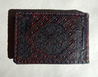 Victorian Art Deco Nouveau hand tooled embossed leather photo album devil Satan — photo 3