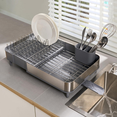 Sweet Home Collection Drying Rack Countertop Expandable Up To 20.5 Telescoping