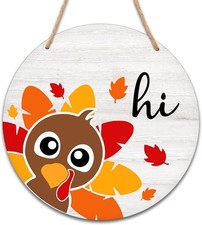 Thanksgiving Wooden Sign for Front Door Decor, Thanksgiving Gifts for Women Men,