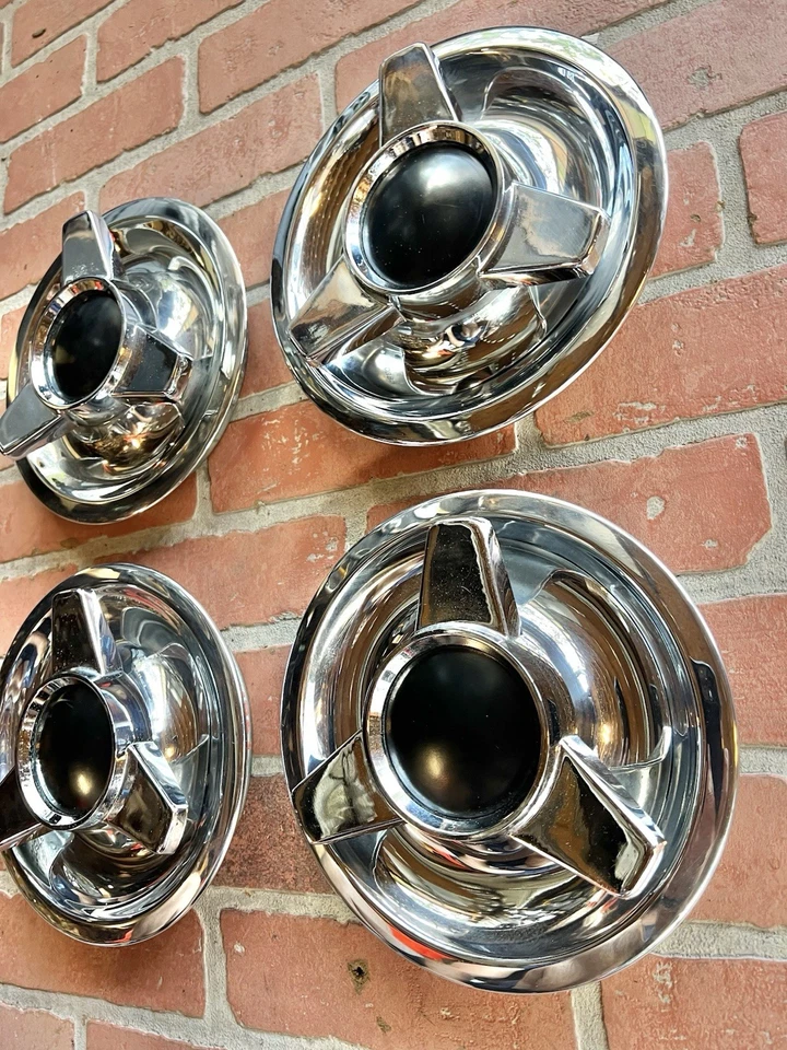 Juego de tapas centrales de rueda de rally de freno de disco para coche Corvette Chevelle Camaro GM años 60 67 Foto 4 de 4