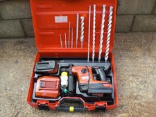 Hilti TE6A 36v SDS 2x 5.2 Batteries Drill & Charger Chisel Action & breaker Mode