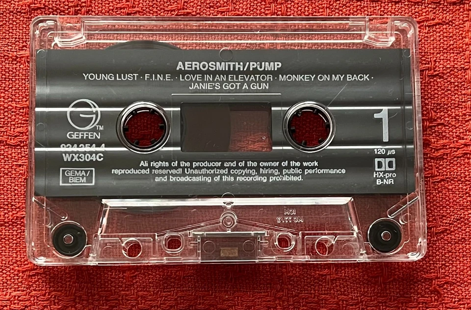 AEROSMITH - CASSETTE TAPE - PUMP - Image 2 of 4