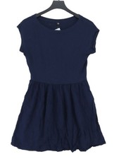 Uniqlo A-Line Midi Dress S in Blue