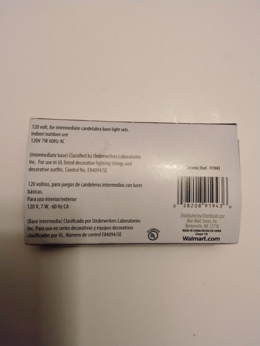 120v Indoor/outdoor C9 Replacement Bulbs. Red.4ct New - Picture 2 of 2