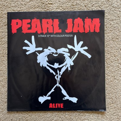 Pearl Jam - Alive - 3-Track 12  Single + Colour Poster Sleeve - 1991 Release