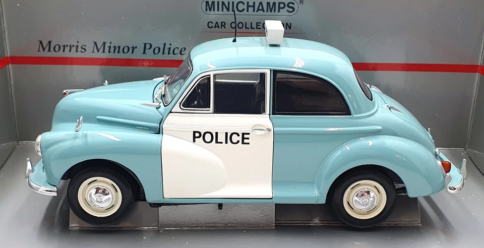 Minichamps 1/18 Scale 150 137090 - Morris Minor Police - Blue/White - Image 3 of 4