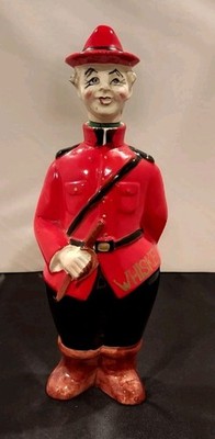 Royal Canadian Mounty Ceramic Decanter