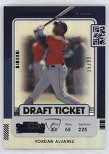 2021 Panini Contenders Draft Ticket Purple 36/99 Yordan Alvarez #35 9o3