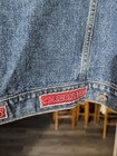 Arkansas Razorbacks Team Jeans Denim Button-up Jacket Size Small — photo 6