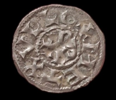 Carolingian, Charles the Bald, Denier of Melle, Superb