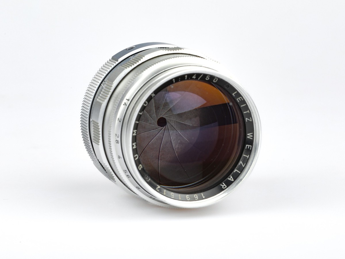 Leica Leitz Summilux 50mm F1.4 Lens chrome V1 LTM L39 11014 SOWGE