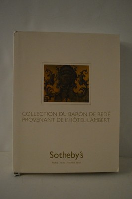 Sothebys Collection Du Baron De Rede Provenant De L'Hotel Lambert PB