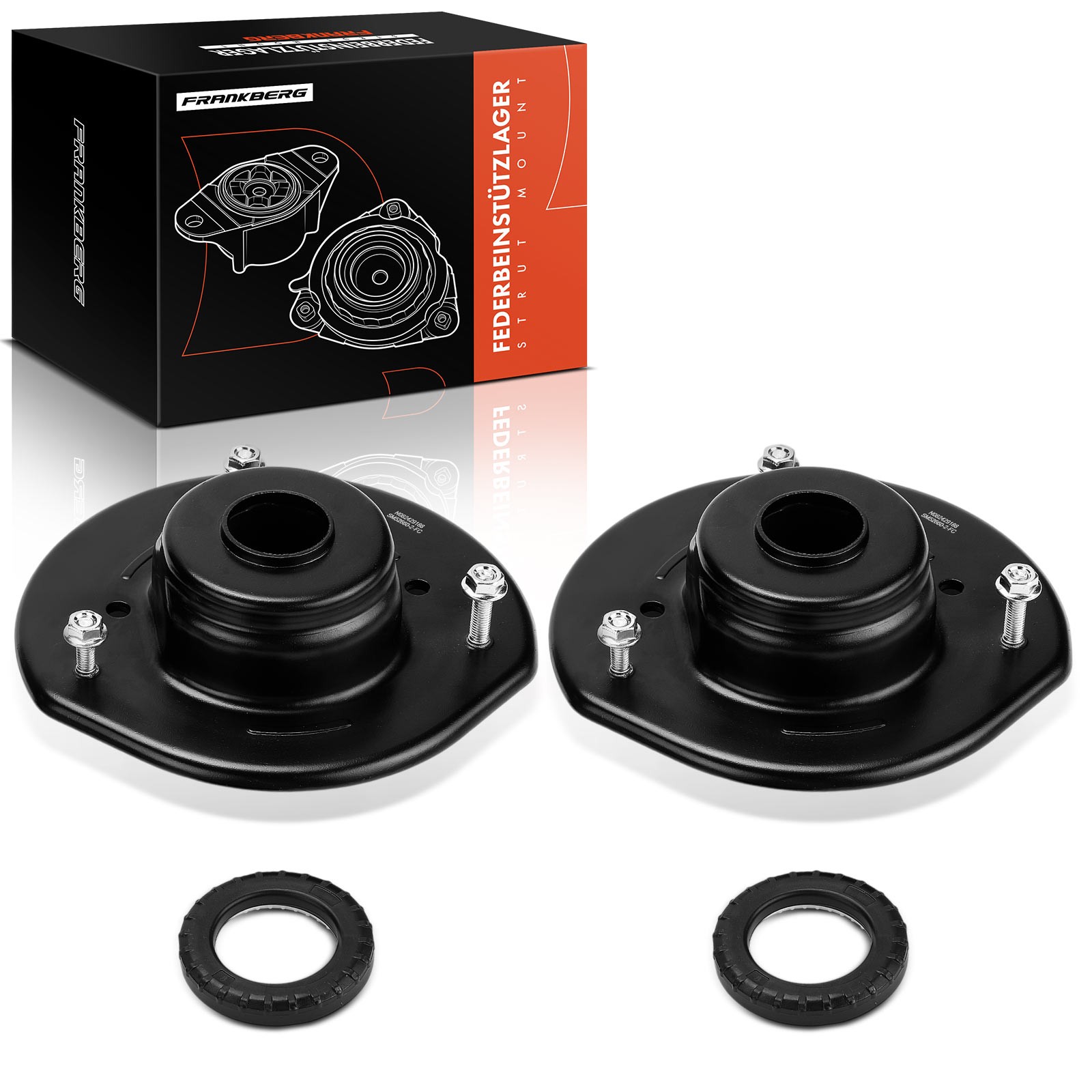 FRANKBERG 2x Top Strut Mounting for Chrysler Voyager Dodge Caravan 00-08 Front