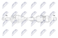 Antriebswelle NTY NPW-TY-227 FüR Toyota RAV 4 3 Camry 4WD ZSA30_ ZSA30R ZSA30