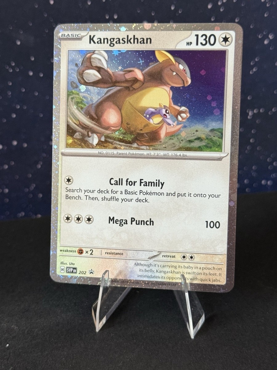 2025 Pokemon Destined Rivals Kangaskhan 202 SVP Black Star Promo