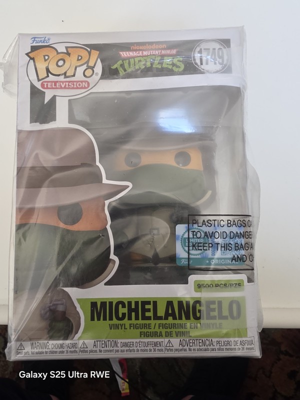 Funko Pop! Vinyl TMNT Michelangelo. 9500 Pieces Limited Edition