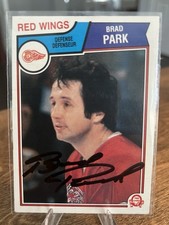 Brad Park Detroit Red Wings Autographed 1983-4 OPC Card
