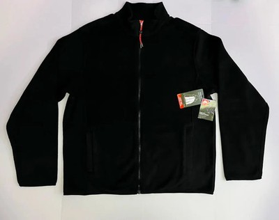 Ozark Trail Pinnacle System Men's Polar Fleece Full Zip Jacket Black Size L, XL