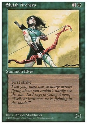Elvish Archers - 4E MTG - Heavy Play