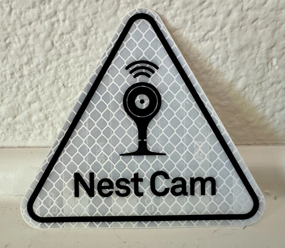 OEM Nest Google Home Security Camera Reflective Sticker Ad Decal NEW NEVER USED - Image 2 of 4