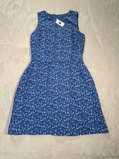 Gap Crewneck Fit And Flare Dress Women's Size 4P Light Blue 
