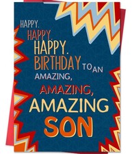 Beixian Son Birthday Card, To My Son Birthday Card Gifts from Mom Dad,Gifts f...