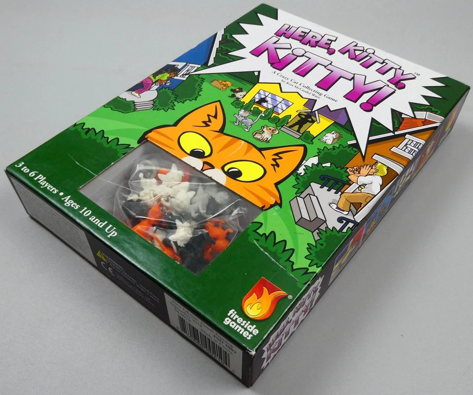 Fireside Games Here, Kitty, Kitty! Cat Collecting Board Game - (10+) - Complete - Image 3 of 4