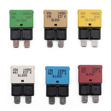 12V Auto Reset Fuse Circuit Breaker ATC/ATO Low Profile 5A 10A 15A 20A 25A 30A A
