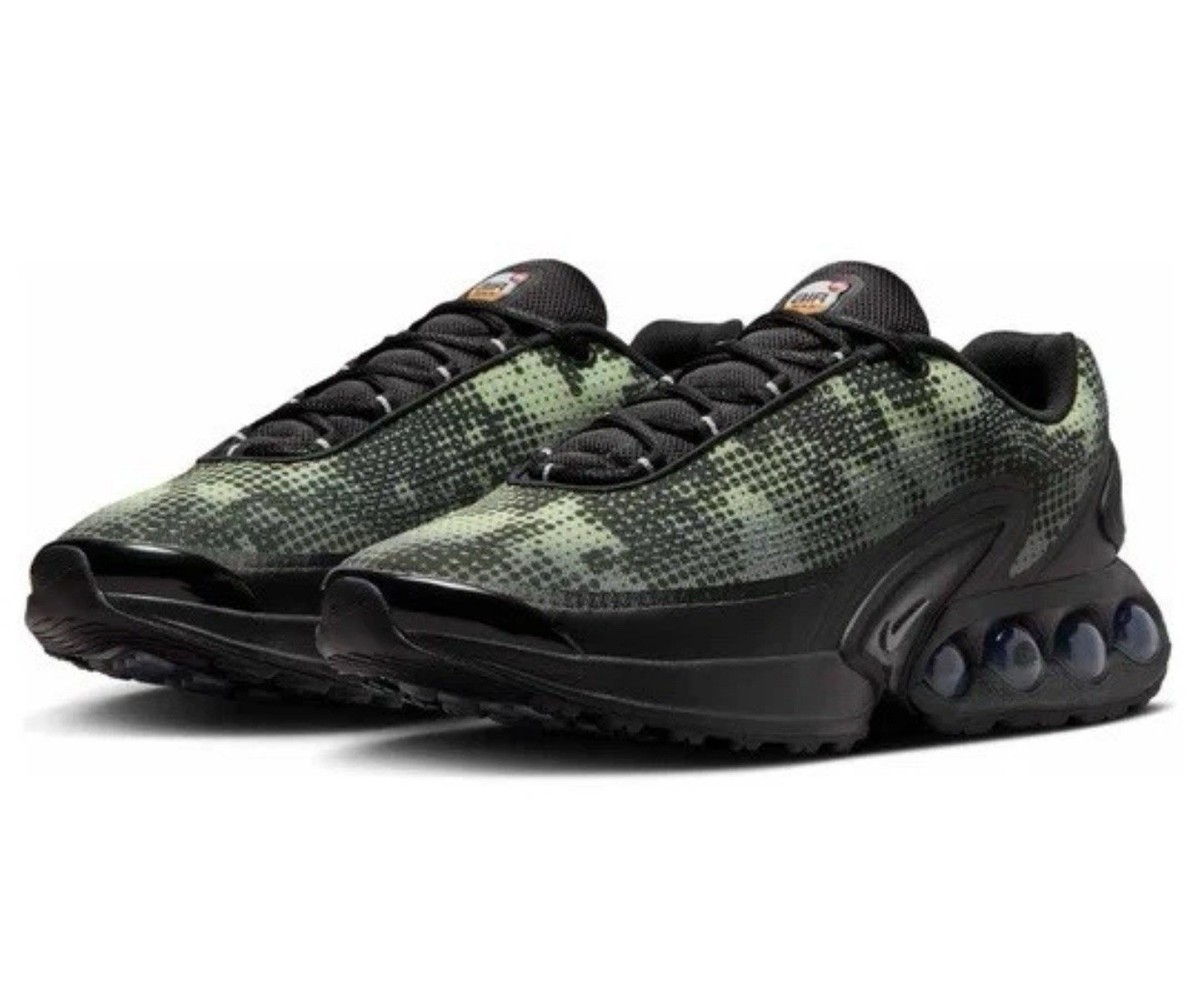 Nike Air Max Dn Black Olive Aura Medium Olive Metallic Silver