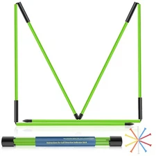 Golf Alignment Sticks 2 Pack 48″Collapsible Practice Rods for Aiming/Putting ...