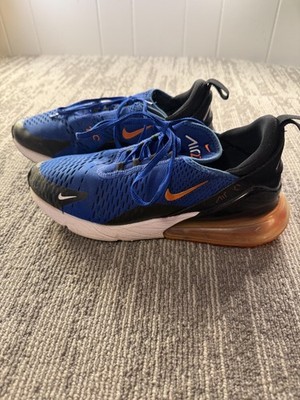Nike Air Max 270 Shoes Mens Size 9 Blue Orange Running Sneakers AH8050-401