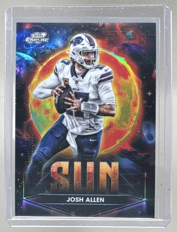 Josh Allen 2025 Topps Cosmic Chrome #PPSU-JA Sun Planetary Pursuit