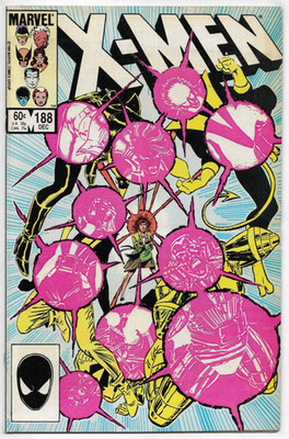 Uncanny X-Men #188 Marvel Comics Claremont Romita Jr Green 1984 FN/VFN