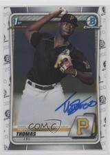 2020 Bowman Chrome Prospect Auto Tahnaj Thomas #CPA-TT Auto 0l44