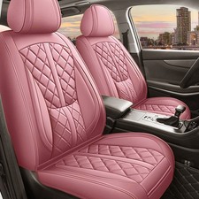 Pu Leather Car Seat Covers Waterproof With Built-in Lumbar Support For Suv Sedan