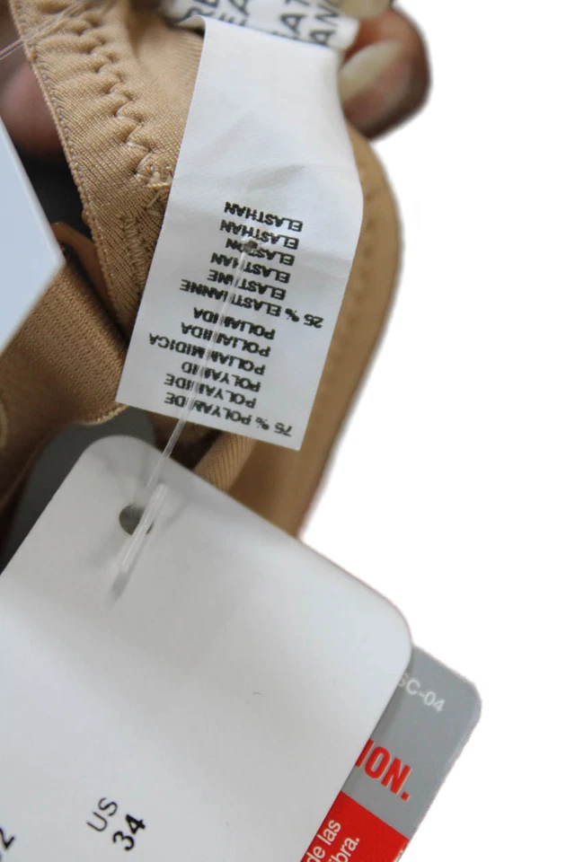 Lise Charmel Womens Charm Accent Basic Underwired Bra Solid Beige Size 36E - Image 4 of 4