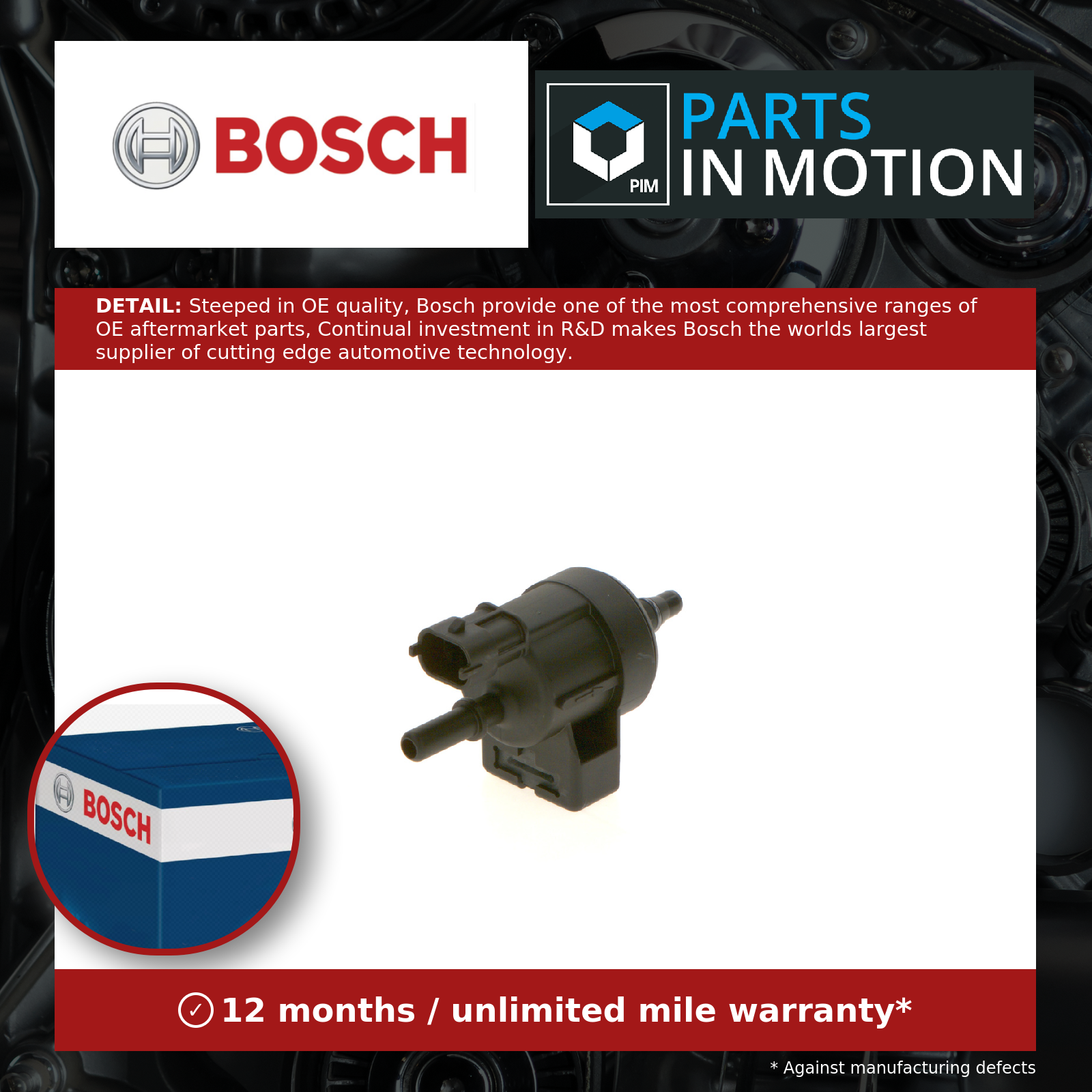 Fuel Tank Breather Valve fits OPEL MOKKA 76 1.4 12 to 20 Bosch 0807049 55576071 - Image 13