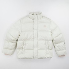 GUCCI Jacket Think Thank Oversized Puffer Down Zip White Grey - Size 40 RRP 2980