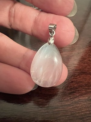 high quality grade real blue moonstone pendant