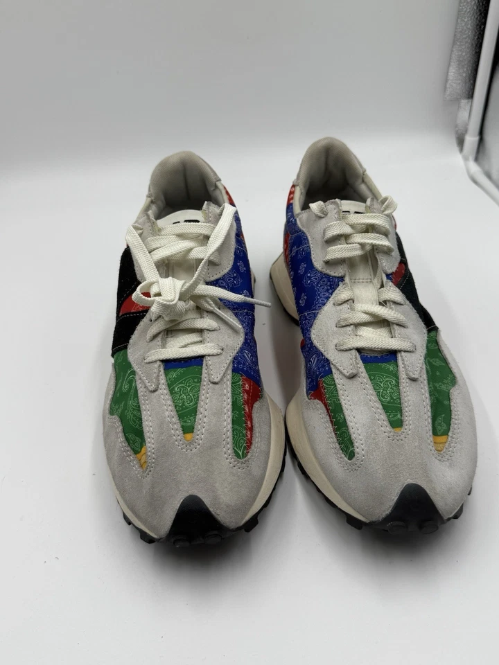 Size 11 - New Balance Shoe Palace x 327 Unity Pack - Patchwork Bandana - Image 2 of 4