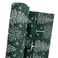 Dekostoff Winterlandschaft GrüN 28X270Cm Bastelideen Diy Basteln Samt Stoff