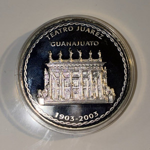 2003 Mexico 10 Pesos Teatro Juarez Guanajuato Silver 0.925 KM#609