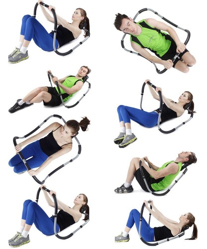 Home Gym Fitness AB Roller Abdominal Crunch Exercise Machine Situp Trainer - Picture 3 of 3