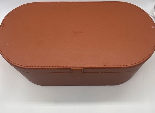 Dyson Supersonic Dryer Tan Presentation Case Storage Box Brown Leather - Picture 3 of 9